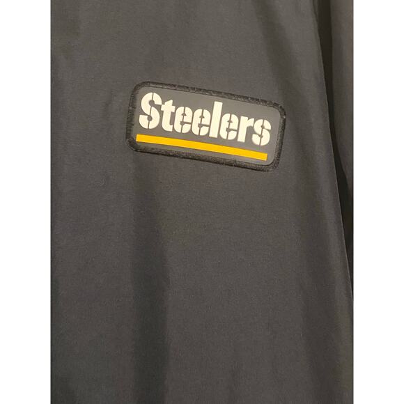 Nike NFL Pro Pittsburgh Steelers Windbreaker Pullover Jacket Black Gold Mens XXL - Picture 4 of 10